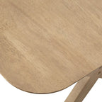 Mesa de comedor rectangular de roble claro de mediados de siglo, 6 plazas