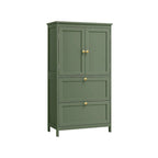 Mueble de almacenamiento alto moderno para baño con 2 cajones y estante ajustable - 11.8D x 23.6W x 43.3H