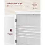 Mueble de almacenamiento alto moderno para baño con 2 cajones y estante ajustable - 11.8D x 23.6W x 43.3H