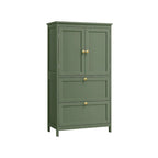 Mueble de almacenamiento alto moderno para baño con 2 cajones y estante ajustable - 11.8D x 23.6W x 43.3H