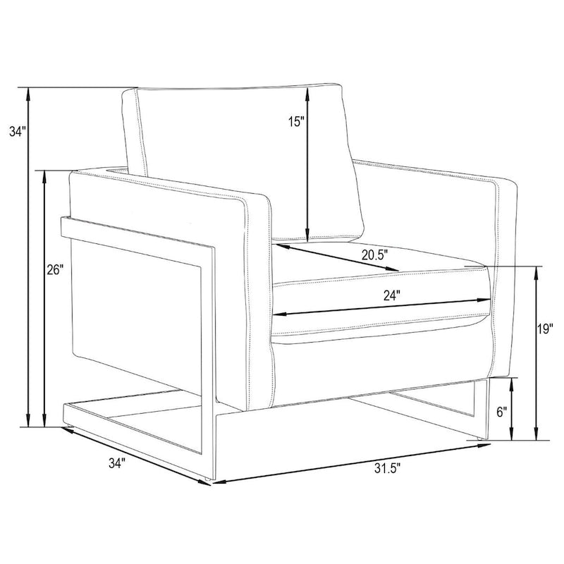 Sillón Acento Aterciopelado Beige de Mediados de Siglo - Asiento Individual