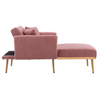 Sillón tapizado Teddy con patas de oro rosa, asiento individual — Gris / Rosa / Amarillo / Blanco / Camel