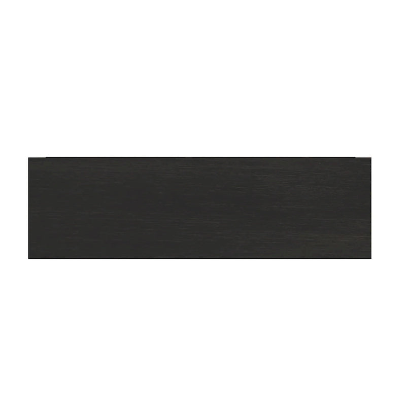 Mueble para TV con puertas de cristal negro y diseño X-Mullion para televisores de hasta 65"