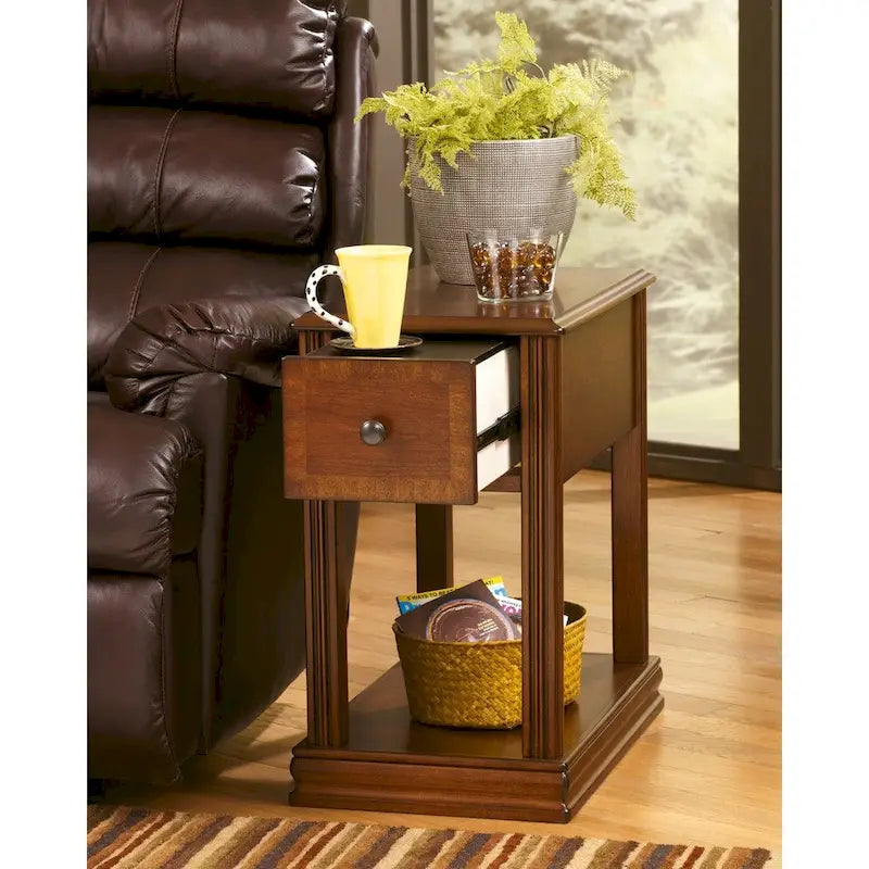 Breegin - Mesa auxiliar contemporánea multiusos de 33 cm ancho x 56 cm profundidad x 58 cm alto