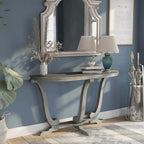 Mesa consola de entrada DH BASIC de 48 pulgadas de roble gris vintage estilo granja de Denhour