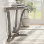 Mesa consola de entrada DH BASIC de 48 pulgadas de roble gris vintage estilo granja de Denhour