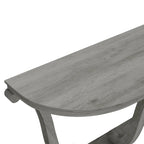 Mesa consola de entrada DH BASIC de 48 pulgadas de roble gris vintage estilo granja de Denhour