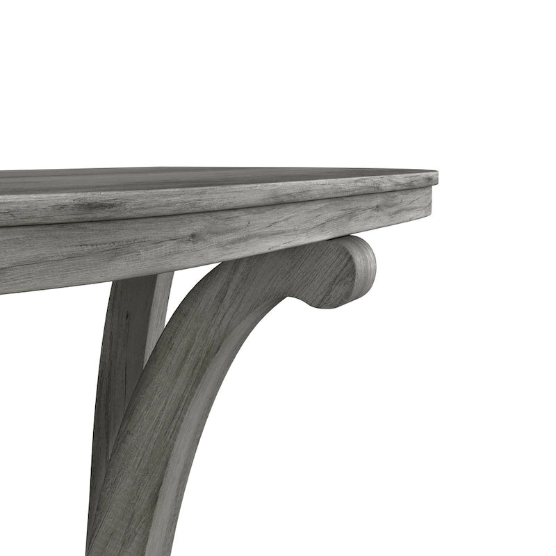 Mesa consola de entrada DH BASIC de 48 pulgadas de roble gris vintage estilo granja de Denhour