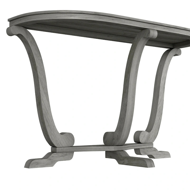 Mesa consola de entrada DH BASIC de 48 pulgadas de roble gris vintage estilo granja de Denhour