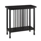 Mesa Auxiliar Estrecha Marrón/Negro y Negro Lavado, Mesa Auxiliar Individual