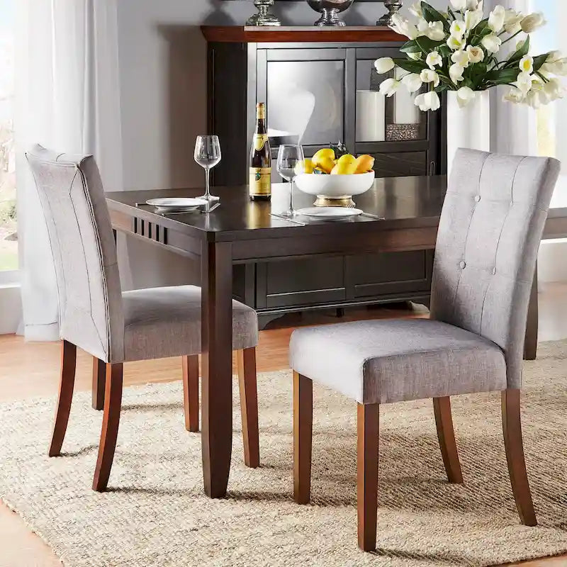 Sillas de comedor tapizadas Hutton (juego de 2) de iNSPIRE Q Classic