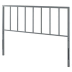 Cabecero de metal gris King Size – Individual, gris