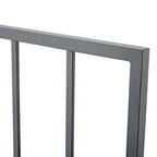 Cabecero de metal gris King Size – Individual, gris