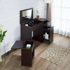 Mueble de baño con lavabo y taburete DH BASIC Modern Walnut 36 de Denhour
