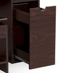 Mueble de baño con lavabo y taburete DH BASIC Modern Walnut 36 de Denhour