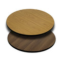 Tablero de mesa redondo de 36 pulgadas con cubierta laminada reversible