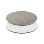 Tablero de mesa redondo de 36 pulgadas con cubierta laminada reversible