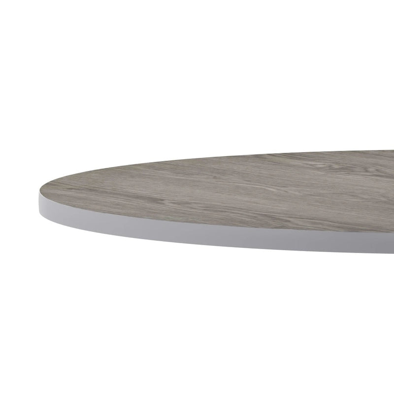Tablero de mesa redondo de 36 pulgadas con cubierta laminada reversible