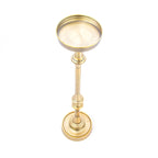 Mesa Auxiliar Glam Redonda de 6 pulgadas tipo Pedestal, Latón