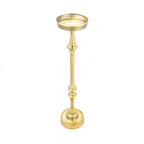 Mesa Auxiliar Glam Redonda de 6 pulgadas tipo Pedestal, Latón