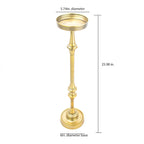 Mesa Auxiliar Glam Redonda de 6 pulgadas tipo Pedestal, Latón