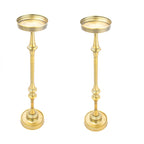 Mesa Auxiliar Glam Redonda de 6 pulgadas tipo Pedestal, Latón