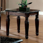 Juego de mesa de centro y mesas auxiliares Haia tradicionales de madera de espresso de 3 piezas de Furniture of America