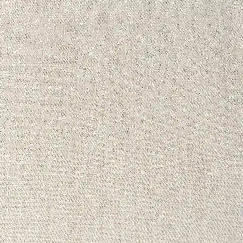 Silla de comedor sin brazos Clara con asiento crema y madera marrón claro