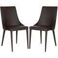 SAFAVIEH Socorro Silla de Comedor Blanca de Mediados de Siglo Moderna (Juego de 2) - 23.6 x 19.6 x 35.5 - 24W x 20D x 36H