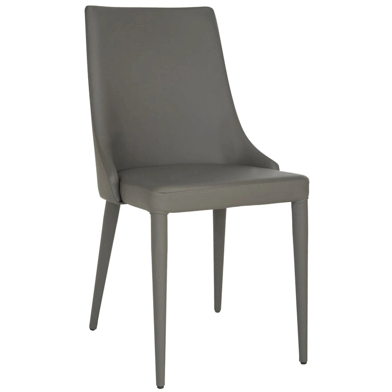 SAFAVIEH Socorro Silla de Comedor Blanca de Mediados de Siglo Moderna (Juego de 2) - 23.6 x 19.6 x 35.5 - 24W x 20D x 36H