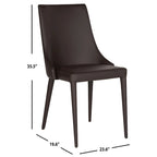 SAFAVIEH Socorro Silla de Comedor Blanca de Mediados de Siglo Moderna (Juego de 2) - 23.6 x 19.6 x 35.5 - 24W x 20D x 36H