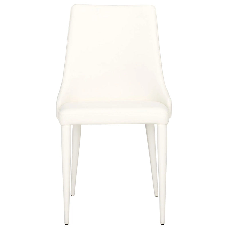 SAFAVIEH Socorro Silla de Comedor Blanca de Mediados de Siglo Moderna (Juego de 2) - 23.6 x 19.6 x 35.5 - 24W x 20D x 36H