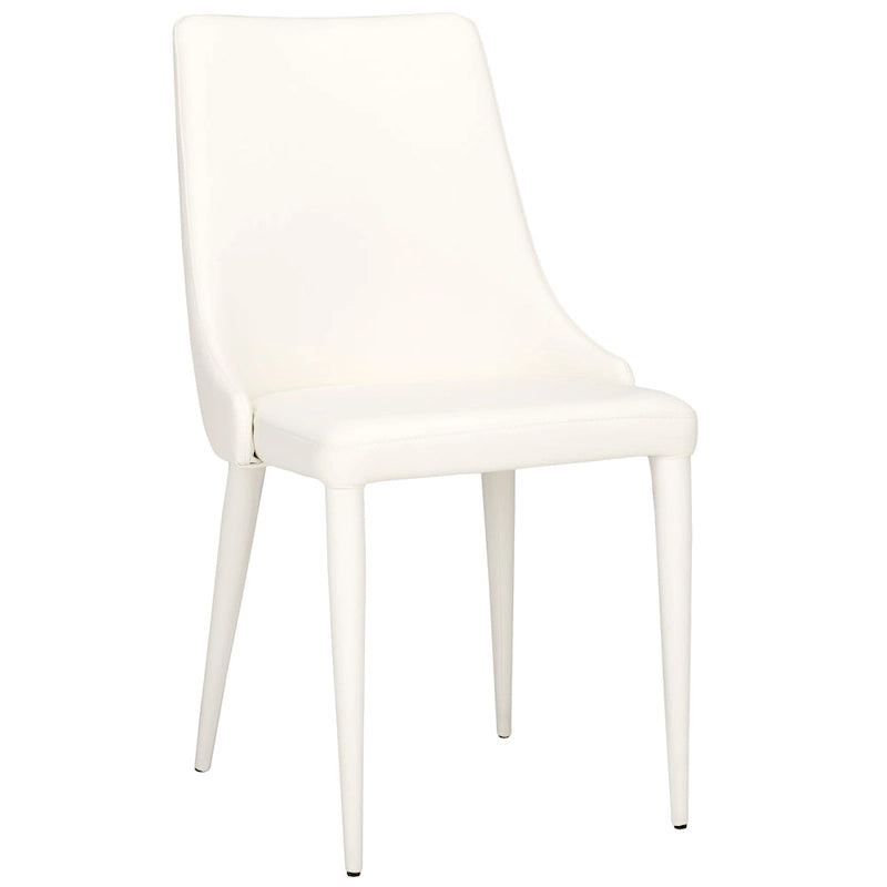 SAFAVIEH Socorro Silla de Comedor Blanca de Mediados de Siglo Moderna (Juego de 2) - 23.6 x 19.6 x 35.5 - 24W x 20D x 36H