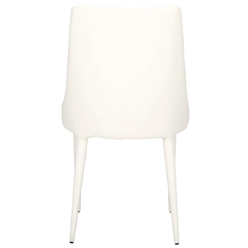 SAFAVIEH Socorro Silla de Comedor Blanca de Mediados de Siglo Moderna (Juego de 2) - 23.6 x 19.6 x 35.5 - 24W x 20D x 36H