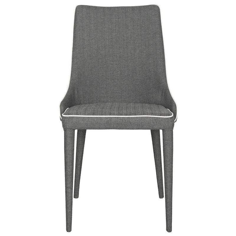 SAFAVIEH Socorro Silla de Comedor Blanca de Mediados de Siglo Moderna (Juego de 2) - 23.6 x 19.6 x 35.5 - 24W x 20D x 36H
