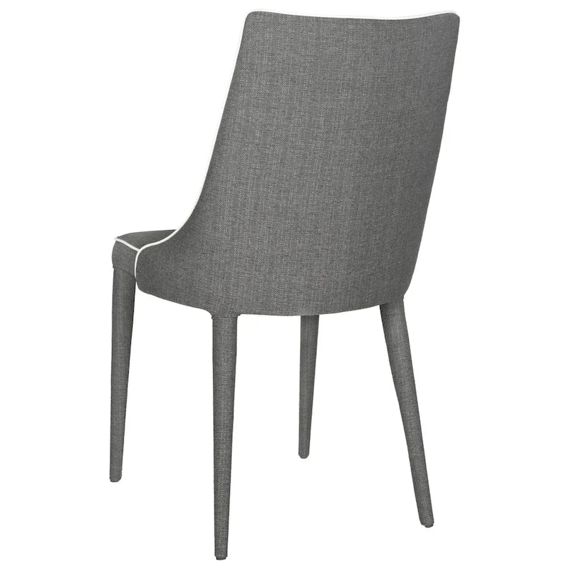 SAFAVIEH Socorro Silla de Comedor Blanca de Mediados de Siglo Moderna (Juego de 2) - 23.6 x 19.6 x 35.5 - 24W x 20D x 36H