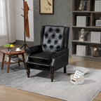 Sillón con estructura de madera, sillón moderno, sillón para sala de estar - 29.33 x 31.50 x 39.37