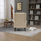 Sillón con estructura de madera, sillón moderno, sillón para sala de estar - 29.33 x 31.50 x 39.37