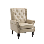 Sillón con estructura de madera, sillón moderno, sillón para sala de estar - 29.33 x 31.50 x 39.37