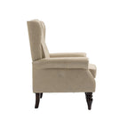 Sillón con estructura de madera, sillón moderno, sillón para sala de estar - 29.33 x 31.50 x 39.37