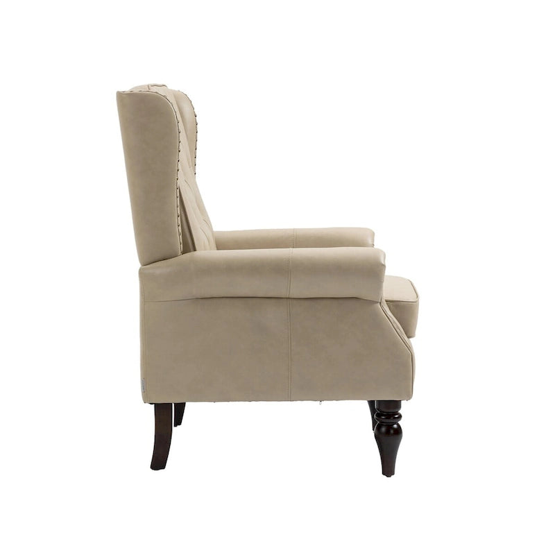 Sillón con estructura de madera, sillón moderno, sillón para sala de estar - 29.33 x 31.50 x 39.37