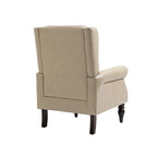 Sillón con estructura de madera, sillón moderno, sillón para sala de estar - 29.33 x 31.50 x 39.37