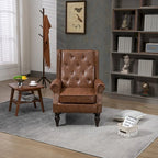 Sillón con estructura de madera, sillón moderno, sillón para sala de estar - 29.33 x 31.50 x 39.37