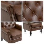 Sillón con estructura de madera, sillón moderno, sillón para sala de estar - 29.33 x 31.50 x 39.37