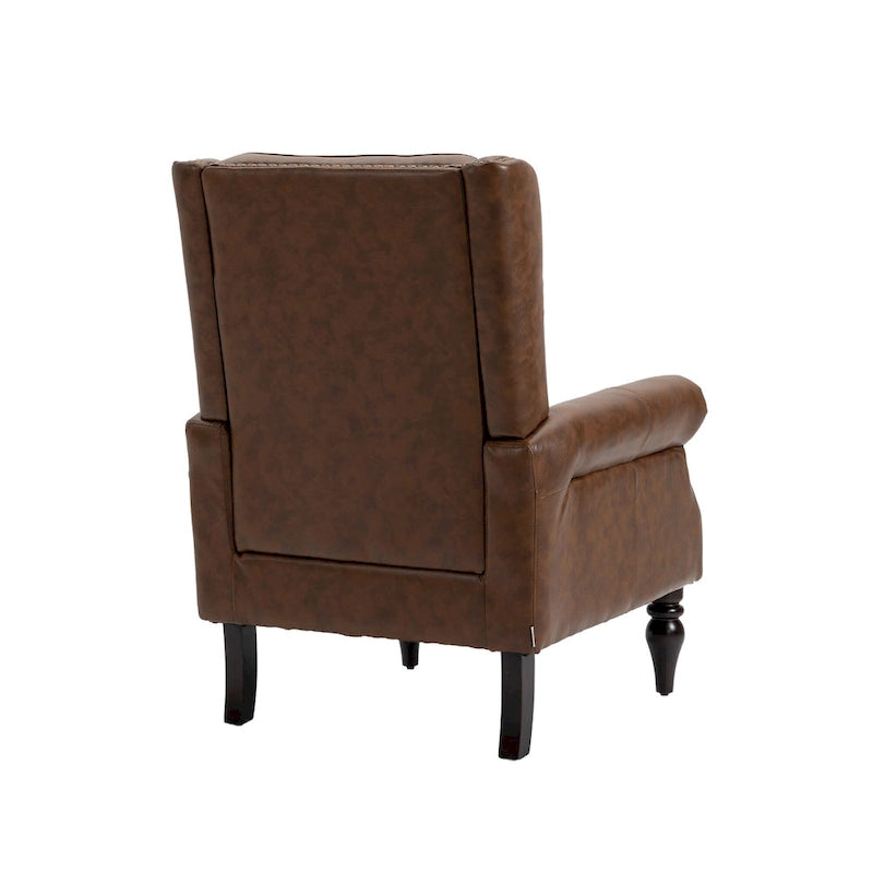 Sillón con estructura de madera, sillón moderno, sillón para sala de estar - 29.33 x 31.50 x 39.37
