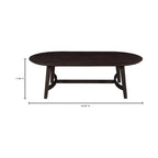 Mesa de centro de roble macizo, color natural/marrón oscuro, estilo escandinavo, para 1 persona