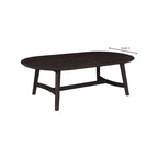 Mesa de centro de roble macizo, color natural/marrón oscuro, estilo escandinavo, para 1 persona