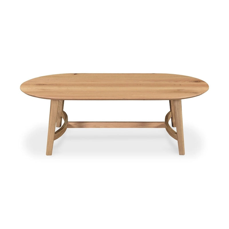 Mesa de centro de roble macizo, color natural/marrón oscuro, estilo escandinavo, para 1 persona