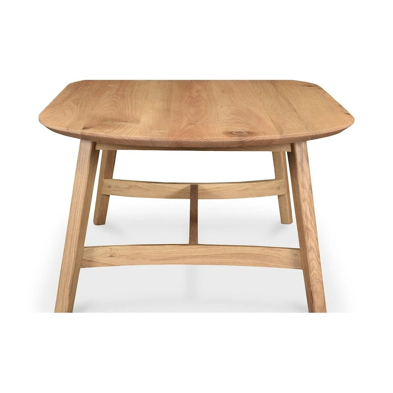Mesa de centro de roble macizo, color natural/marrón oscuro, estilo escandinavo, para 1 persona
