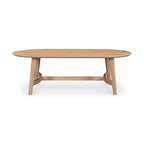 Mesa de centro de roble macizo, color natural/marrón oscuro, estilo escandinavo, para 1 persona